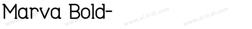 Marva Bold字体转换
